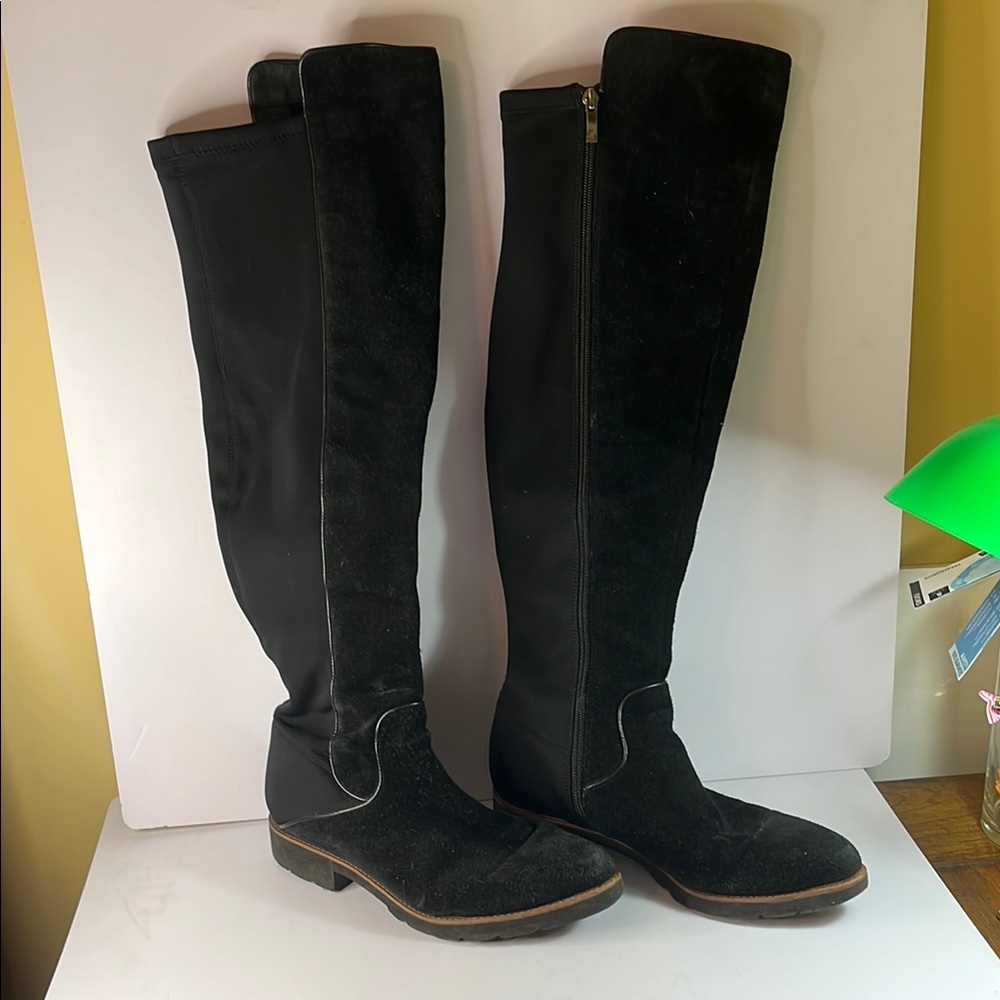 Franco Sarto Black Knee-High Women's Boots -Size 10
